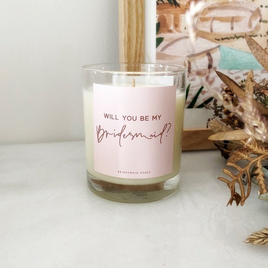 Bridesmaid Proposal Soy Candle (more designs within) - Bridesmaid Boxes