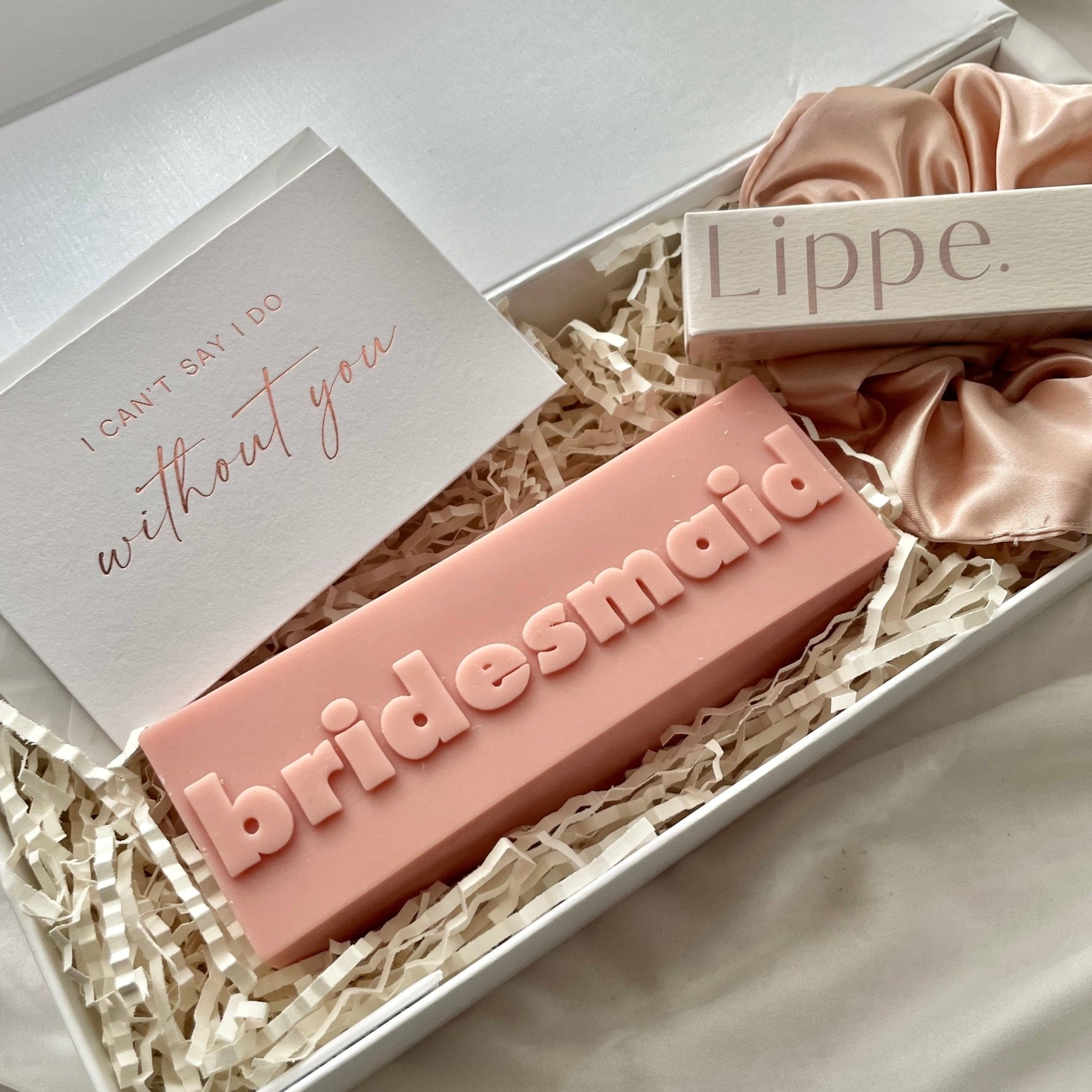 Candle Proposal Box - Matte White - Bridesmaid Boxes