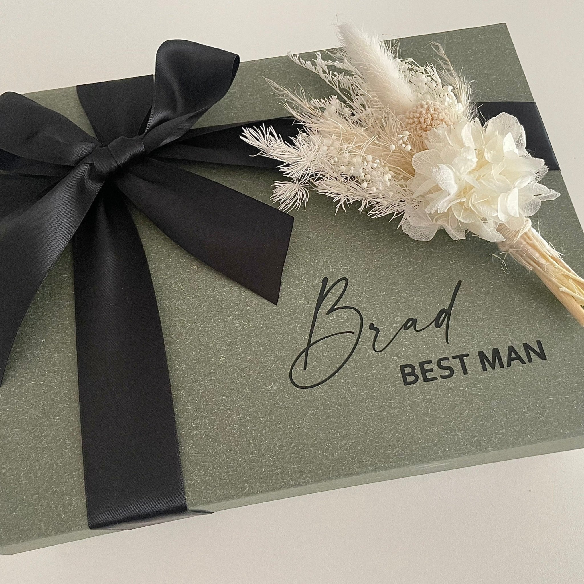 Charcoal Matte Gift Box - Bridesmaid Boxes