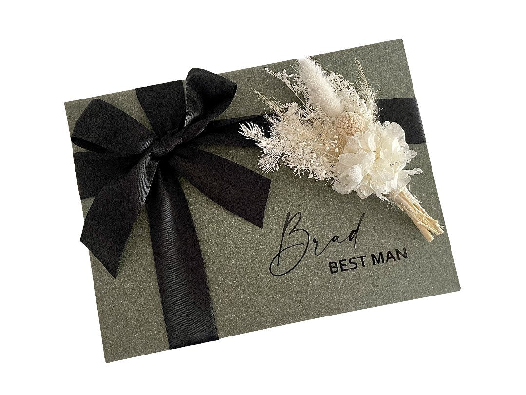 Charcoal Matte Gift Box - Bridesmaid Boxes