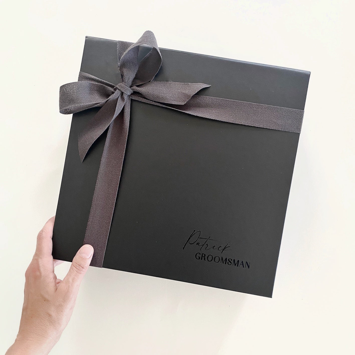 Groomsman Black Personalised Hamper Box (More sizes within) - Bridesmaid Boxes