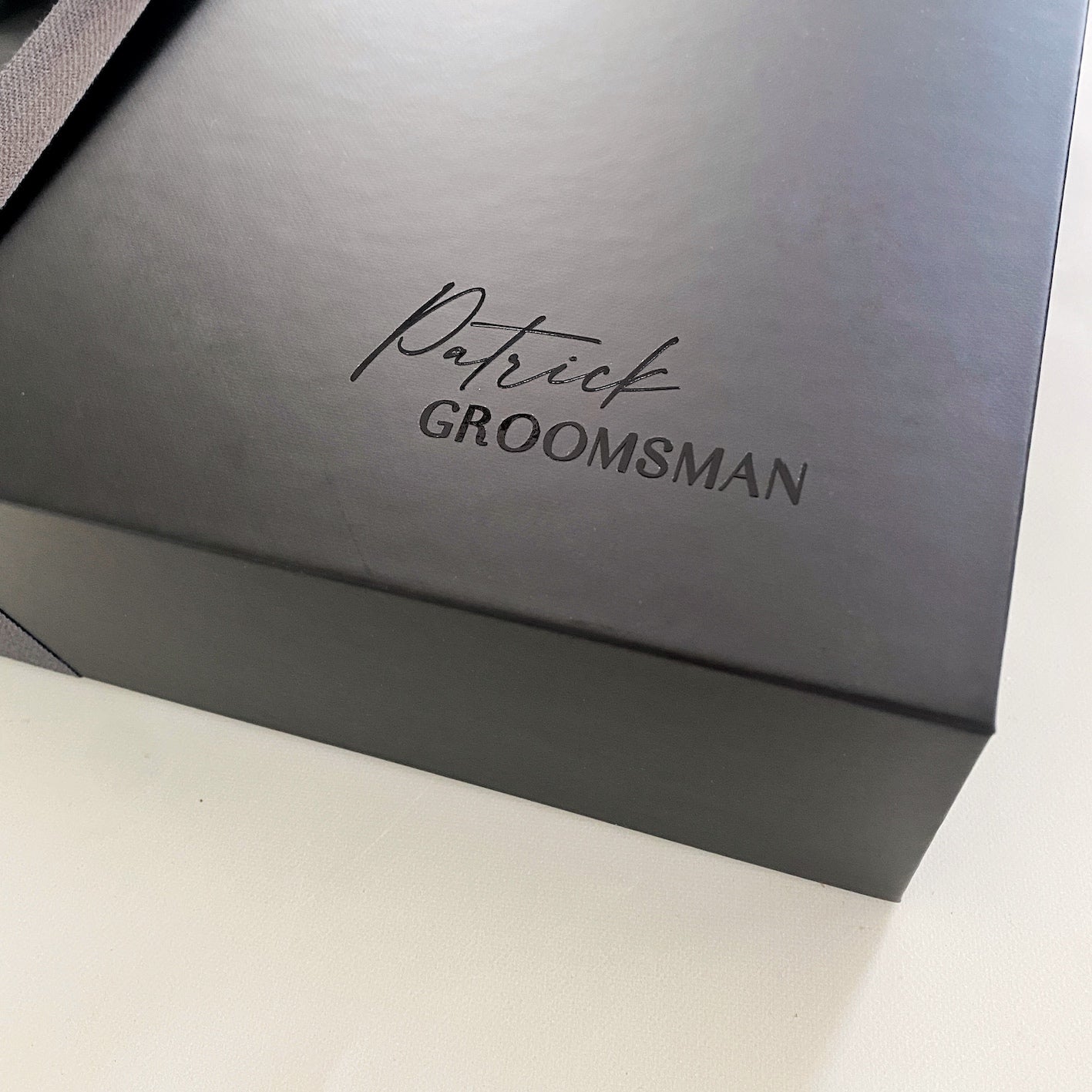 Groomsman Black Personalised Hamper Box (More sizes within) - Bridesmaid Boxes