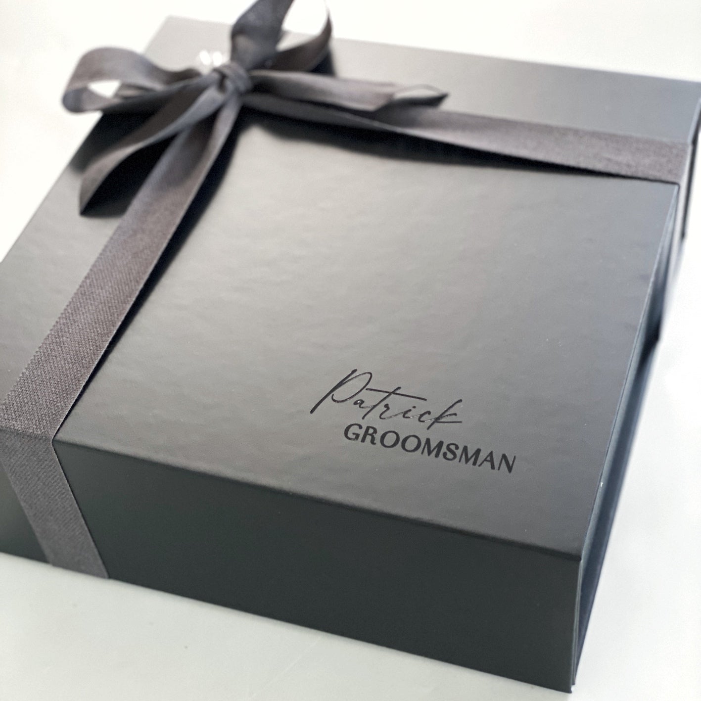 Groomsman Black Personalised Hamper Box (More sizes within) - Bridesmaid Boxes