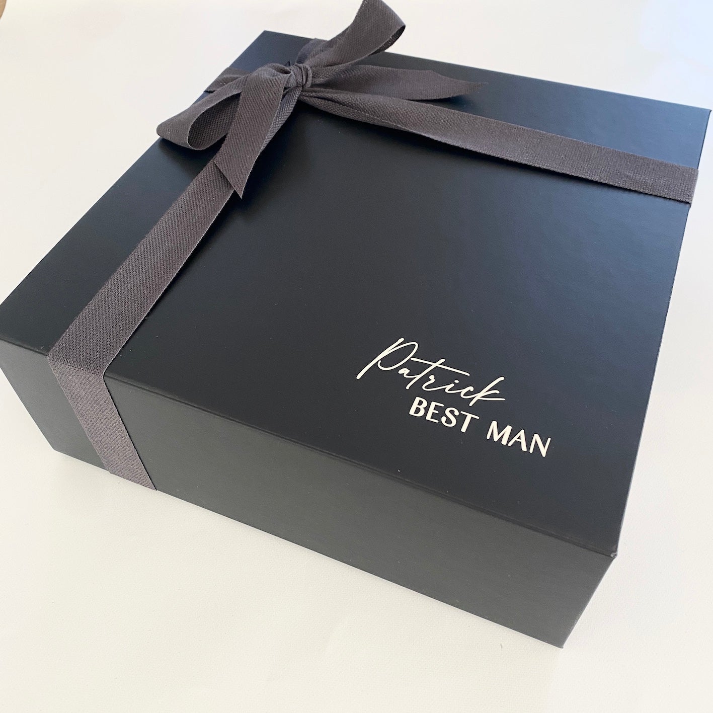 Groomsman Black Personalised Hamper Box (More sizes within) - Bridesmaid Boxes