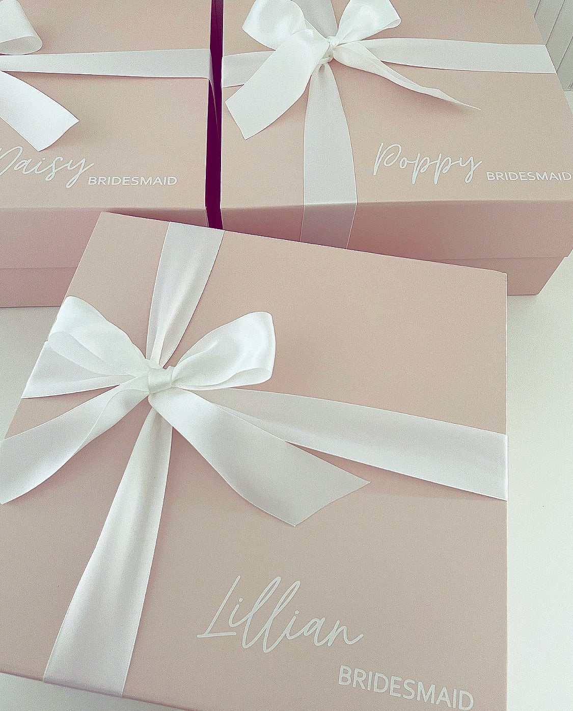 Matte Pink Gift Box - Std - Bridesmaid Boxes