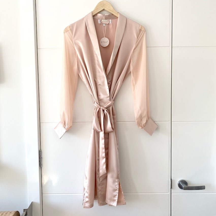 Olivia Bridal Robe - Dusty Pink - Bridesmaid Boxes