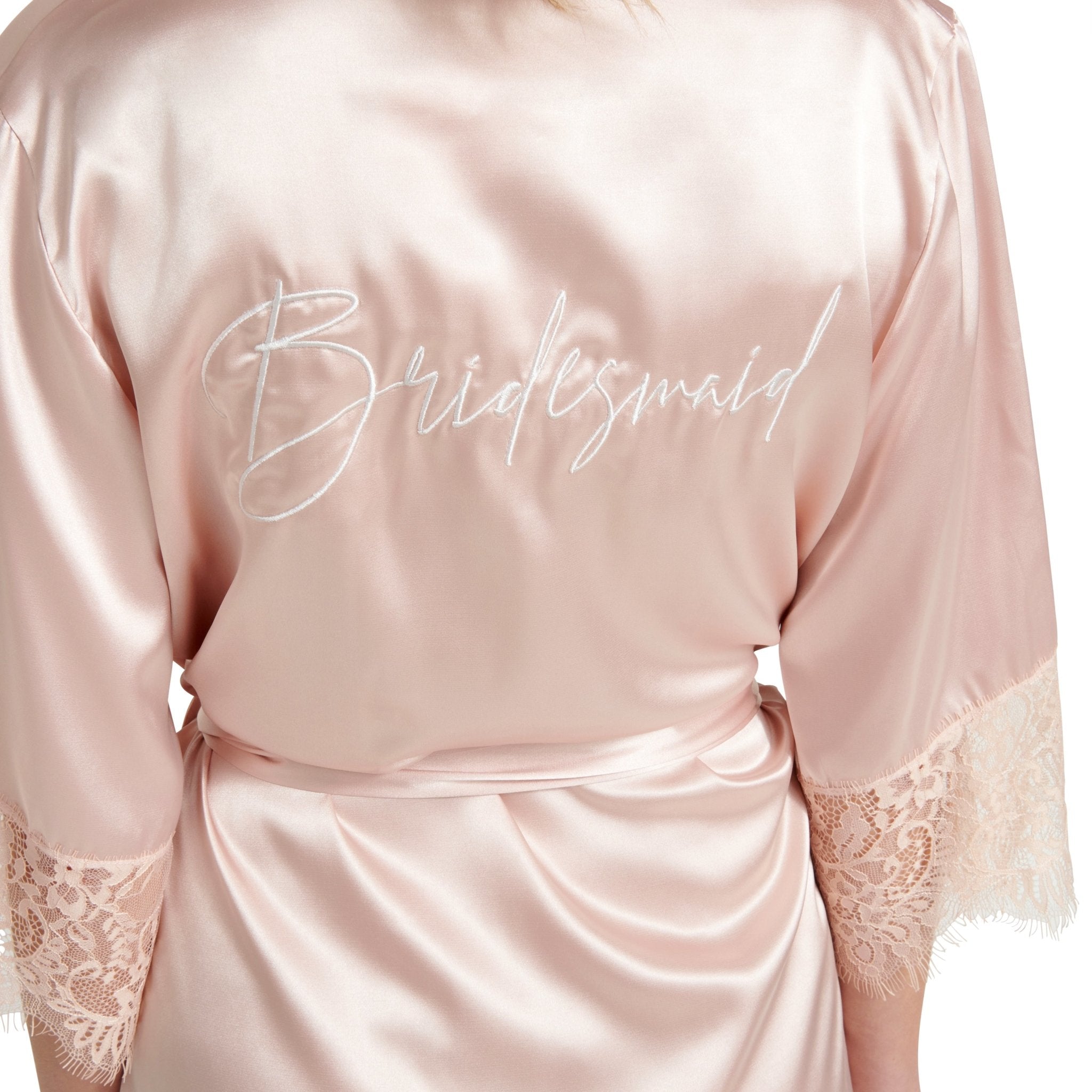 Olivia Bridal Robe - Dusty Pink - Bridesmaid Boxes