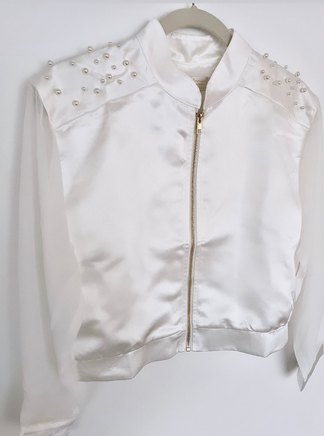 Pearl Bridal Bomber Jacket - FREE Personalisation - Bridesmaid Boxes