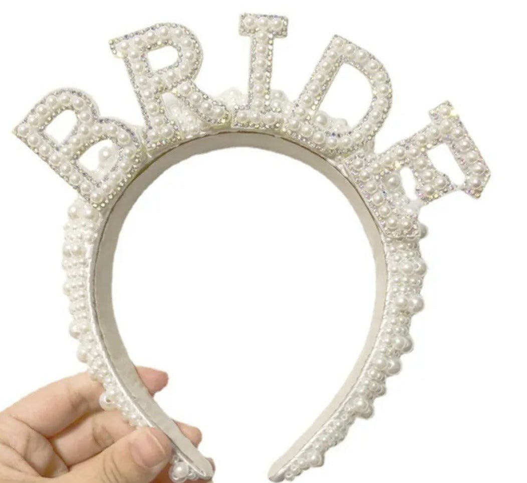 Pearl Wedding Headband (More Designs Within) - Bridesmaid Boxes