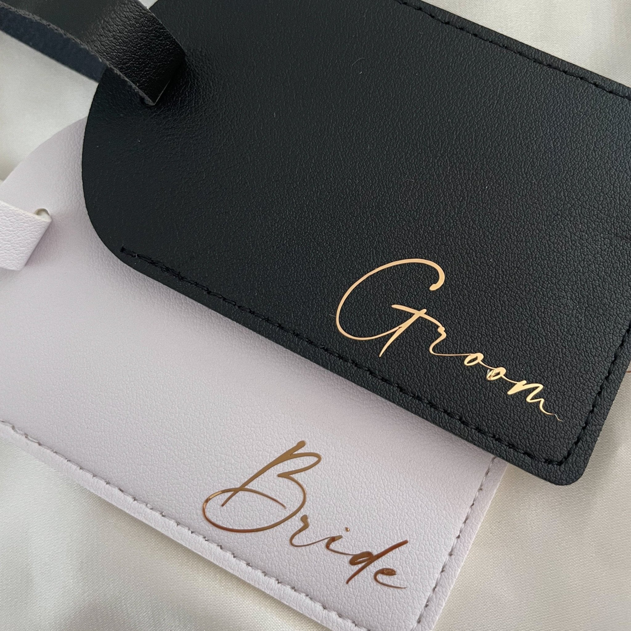 Personalised Leather Look Bag Tags - Bridesmaid Boxes