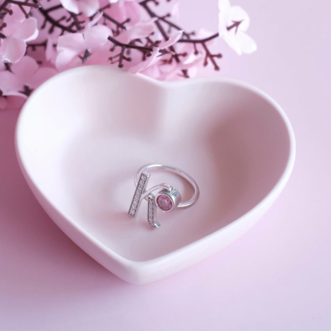 Personalised Mini Heart Ring Dish - Bridesmaid Boxes