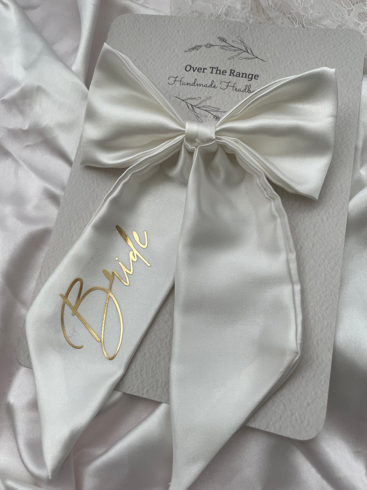 Personalised Satin Hair Bows - Bridesmaid Boxes