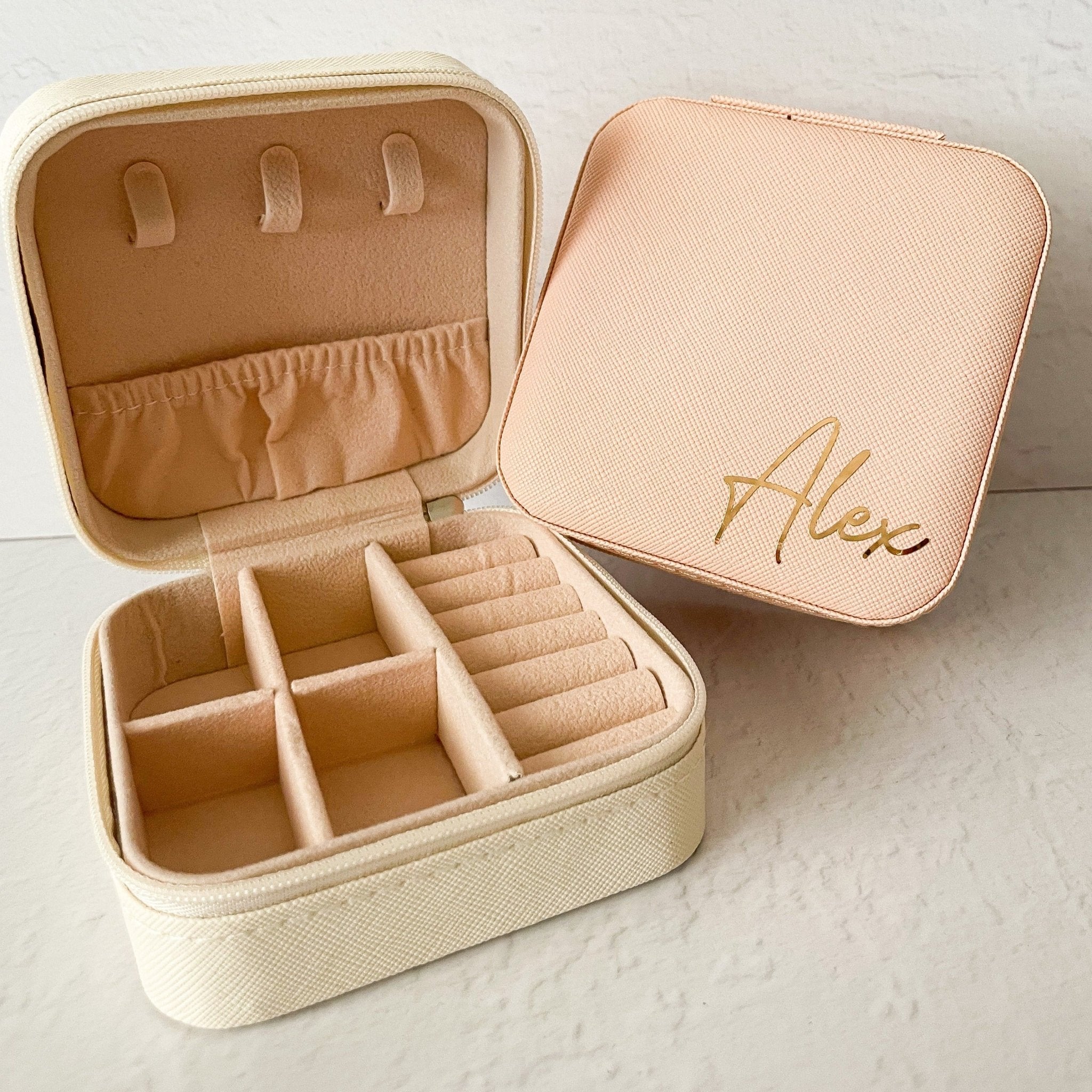 Personalised Travel Jewellery Case - Bridesmaid Boxes