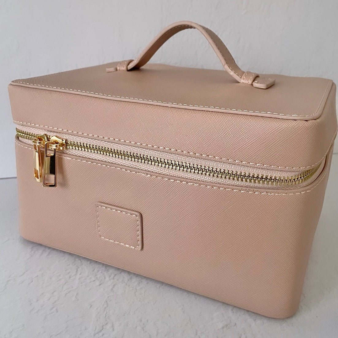 Personalised Vanity Bag - Saffiano Leather (3 Colours Available) - Bridesmaid Boxes