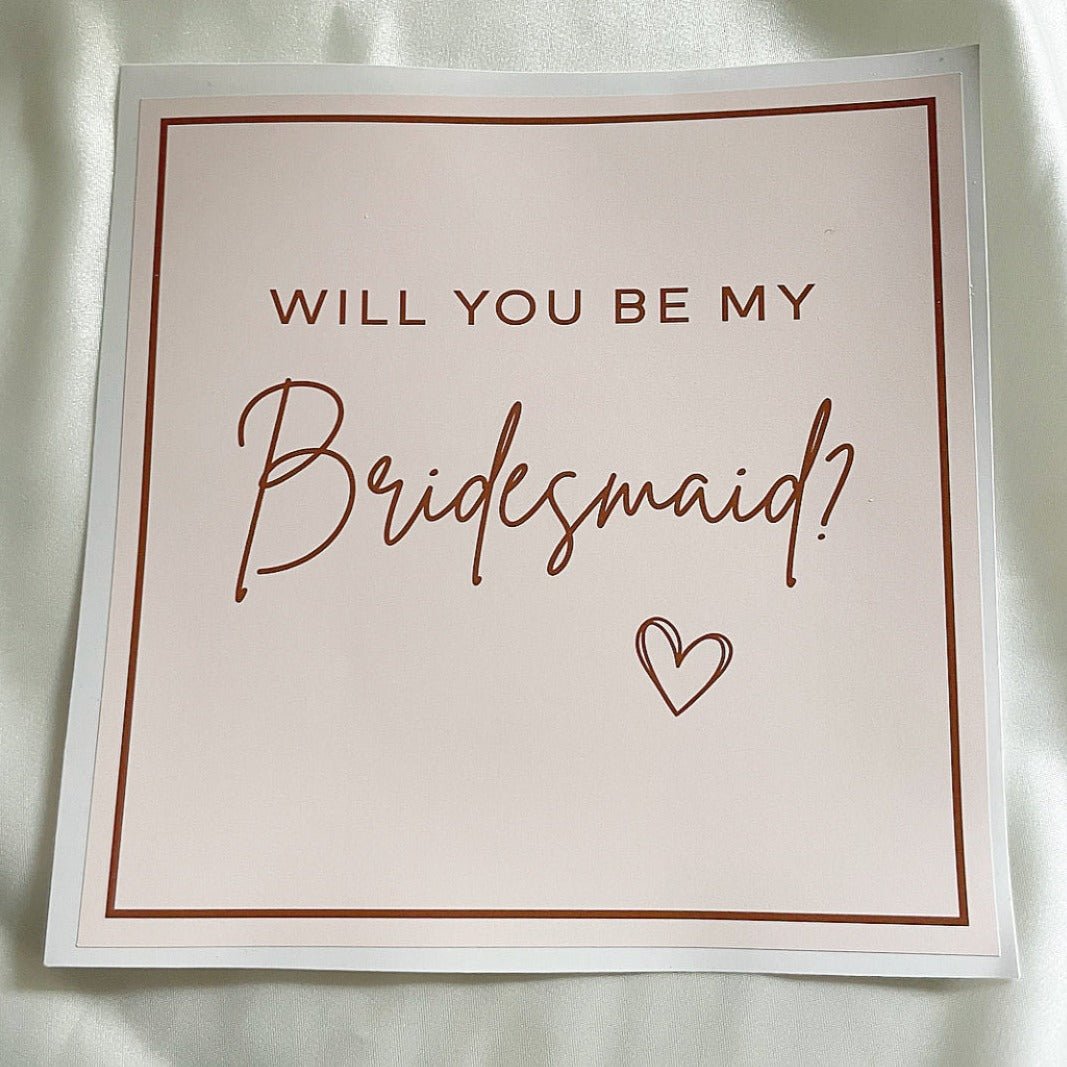 Secret Proposal Label - Girls - Bridesmaid Boxes