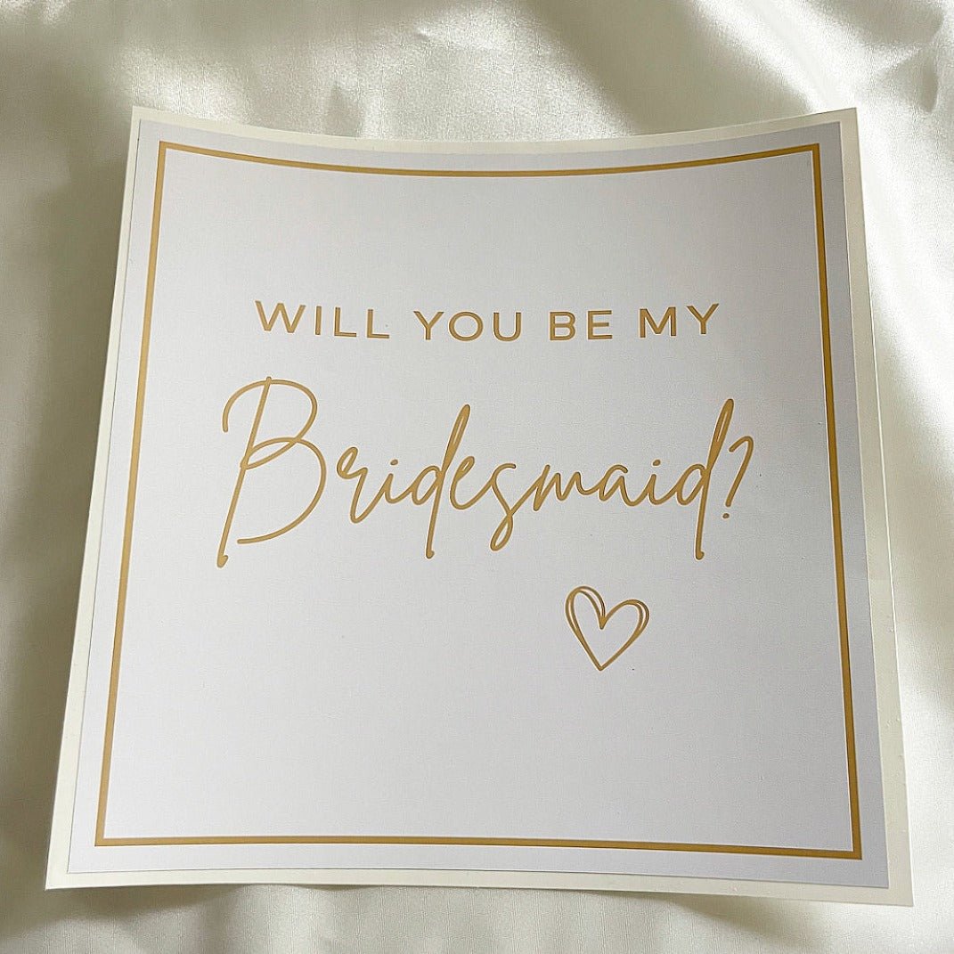 Secret Proposal Label - Girls - Bridesmaid Boxes