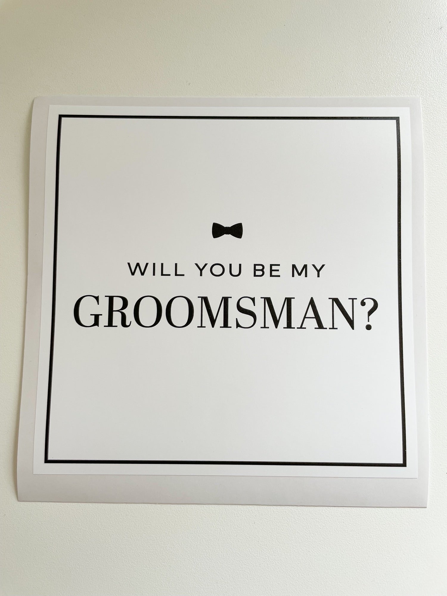 Secret Proposal Label - Guys - Bridesmaid Boxes