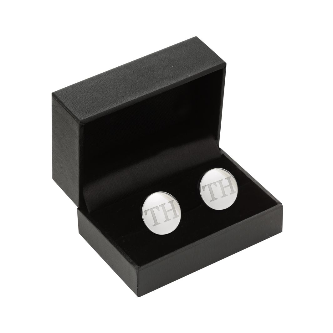 Silver Personalised Cufflinks - Bridesmaid Boxes