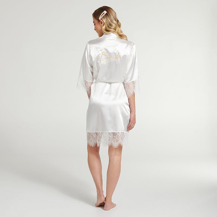 Viv Embroidered Cami Set - White - Bridesmaid Boxes